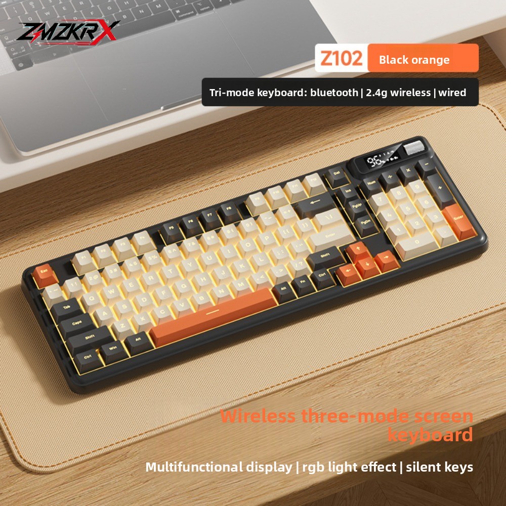 Laptop Accessories Combo Set - Bluetooth 2.4G Kablosuz/Kablolu Oyun Klavyesi ve