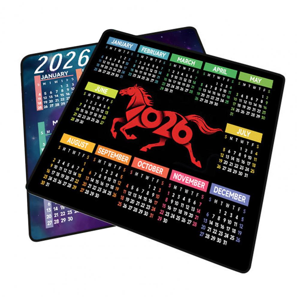 Laptop Accessories Gaming - 2026 takvim Mouse Pad su geçirmez