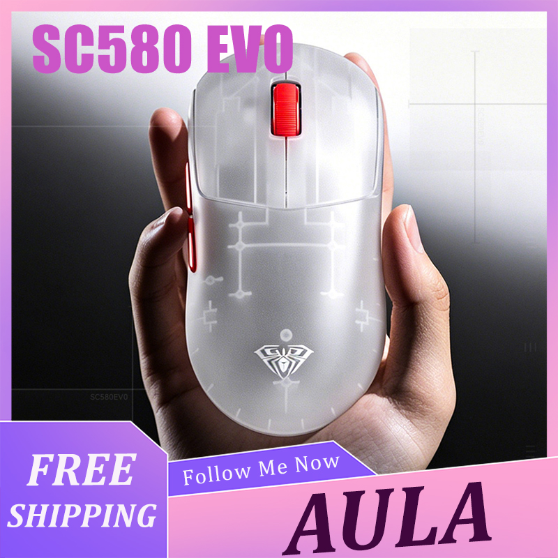 Laptop Accessories Gaming - AULA SC580 EVO Mouse Hafif Kablosuz