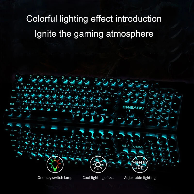 Retro Punk Mekanik Hissiyatlı  - Laptop Accessories Gaming incelemesi ve fiyatı